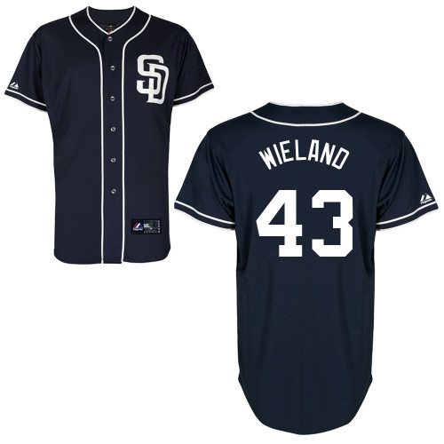 Joe Wieland #43 mlb Jersey-San Diego Padres Women's Authentic Alternate 1 Cool Base Baseball Jersey